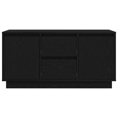 vidaXL TV Cabinet with LED Lights Black Oak 100x41x50 cm