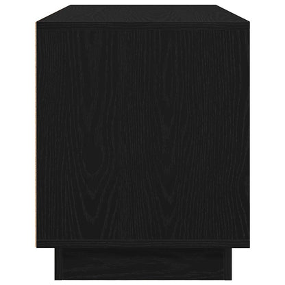 vidaXL TV Cabinet with LED Lights Black Oak 100x41x50 cm