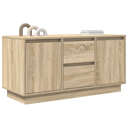 vidaXL TV Cabinet with LED Lights Sonoma Oak 100x41x50 cm