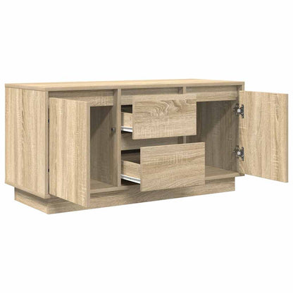vidaXL TV Cabinet with LED Lights Sonoma Oak 100x41x50 cm