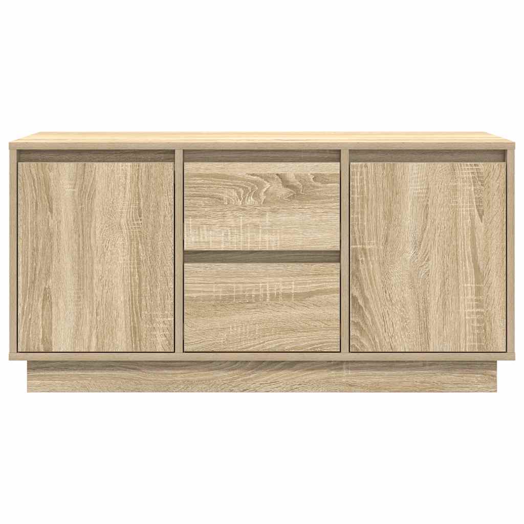vidaXL TV Cabinet with LED Lights Sonoma Oak 100x41x50 cm