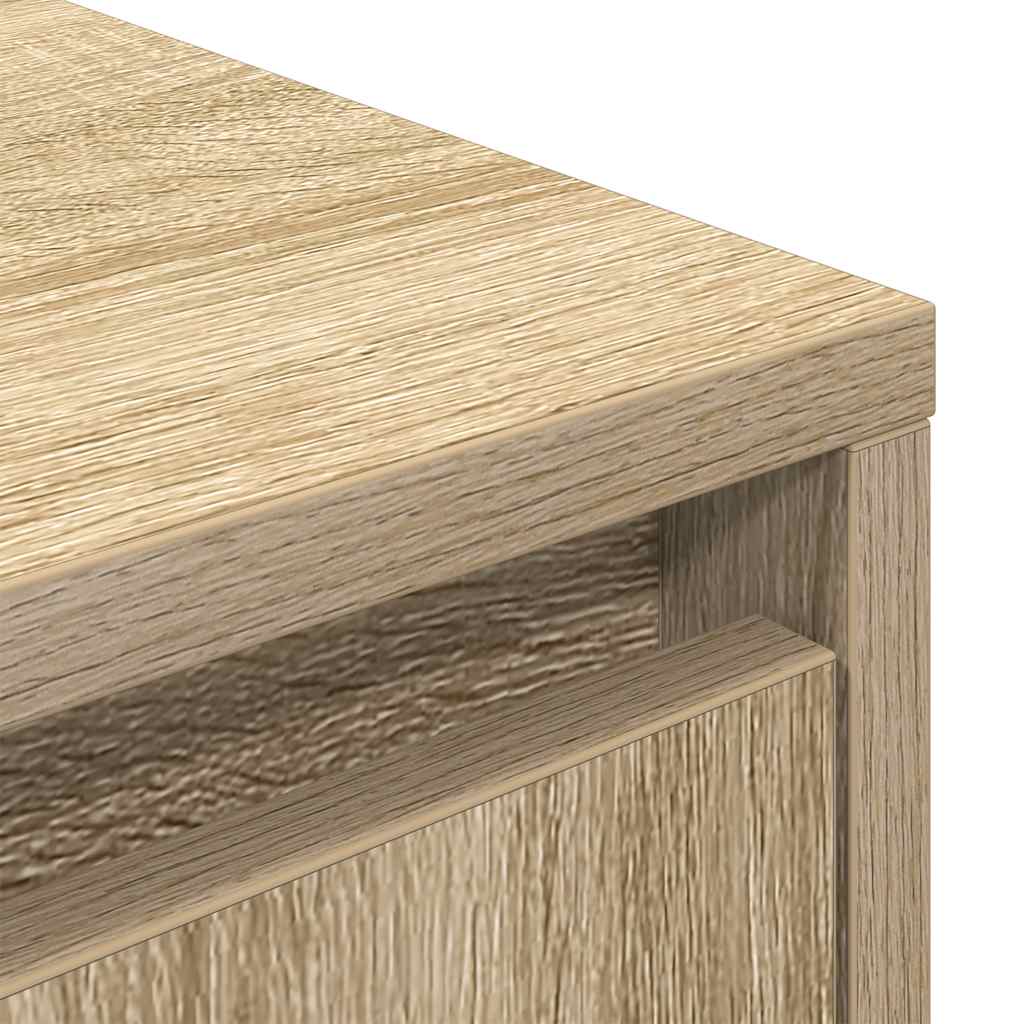 vidaXL TV Cabinet with LED Lights Sonoma Oak 100x41x50 cm