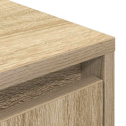 vidaXL TV Cabinet with LED Lights Sonoma Oak 100x41x50 cm