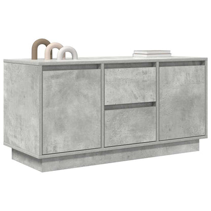 vidaXL TV Cabinet with LED Lights Concrete Grey 100x41x50 cm