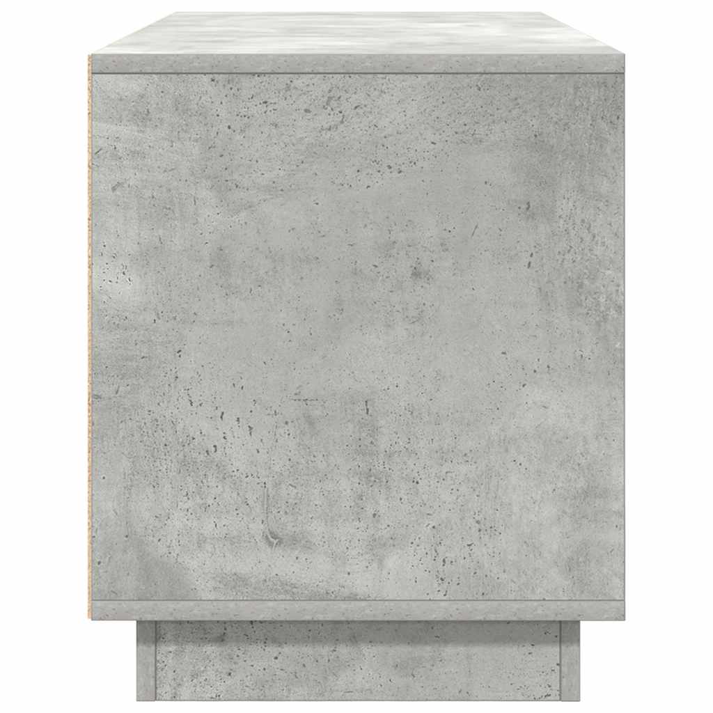 vidaXL TV Cabinet with LED Lights Concrete Grey 100x41x50 cm