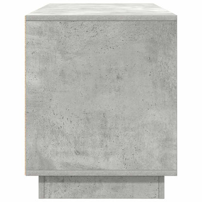 vidaXL TV Cabinet with LED Lights Concrete Grey 100x41x50 cm