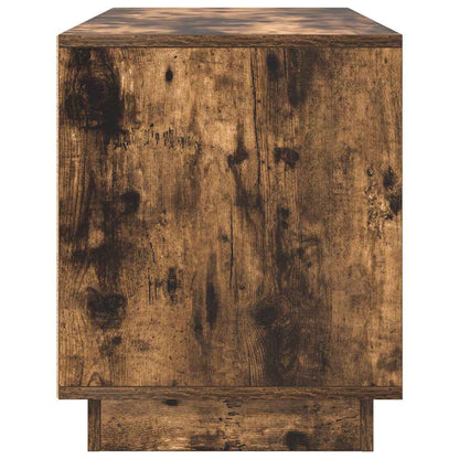 vidaXL TV Cabinet with LED Lights Smoked Oak 100x41x50 cm