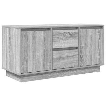 vidaXL TV Cabinet with LED Lights Grey Sonoma 100x41x50 cm