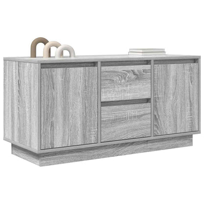 vidaXL TV Cabinet with LED Lights Grey Sonoma 100x41x50 cm