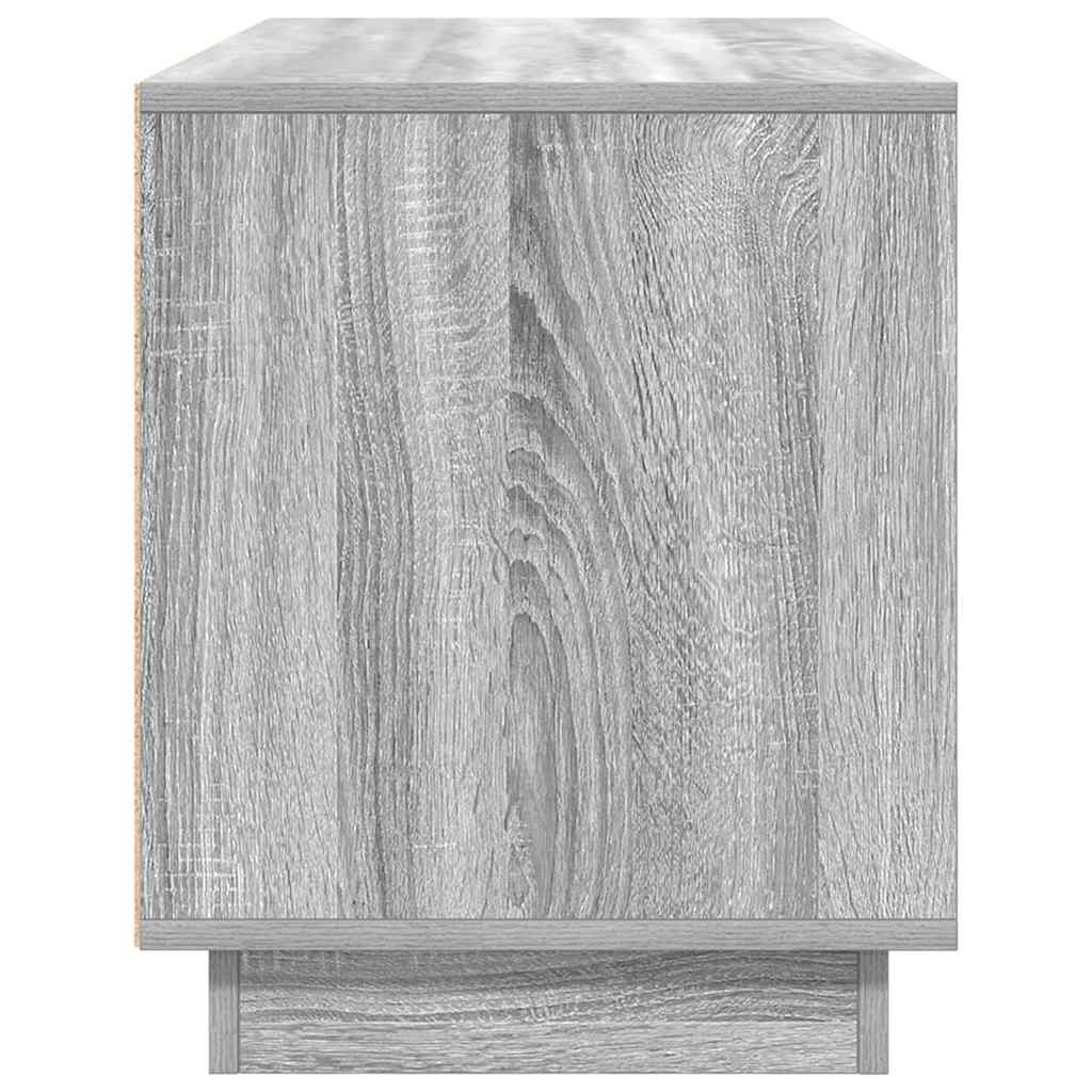vidaXL TV Cabinet with LED Lights Grey Sonoma 100x41x50 cm