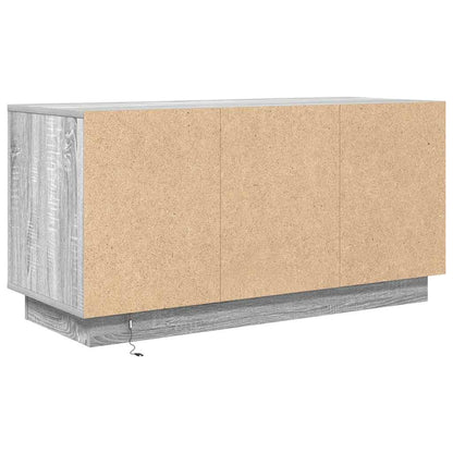 vidaXL TV Cabinet with LED Lights Grey Sonoma 100x41x50 cm