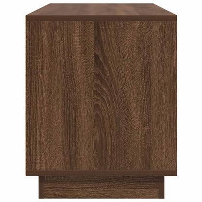 vidaXL TV Cabinet with LED Lights Brown Oak 100x41x50 cm