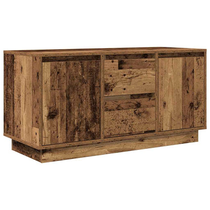 vidaXL TV Cabinet with LED Lights Old Wood 100x41x50 cm