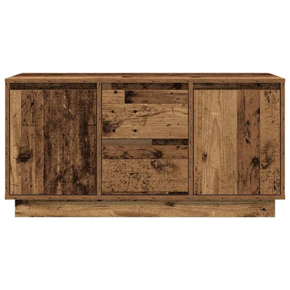 vidaXL TV Cabinet with LED Lights Old Wood 100x41x50 cm