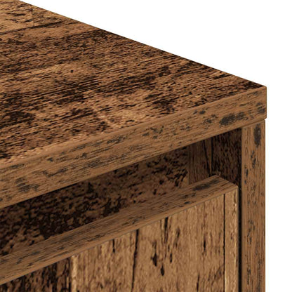 vidaXL TV Cabinet with LED Lights Old Wood 100x41x50 cm