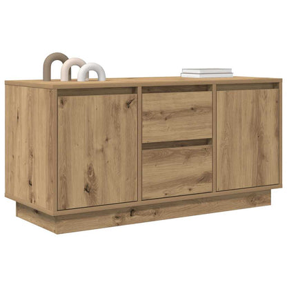 vidaXL TV Cabinet with LED Lights Artisan Oak 100x41x50 cm