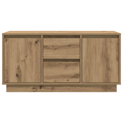 vidaXL TV Cabinet with LED Lights Artisan Oak 100x41x50 cm