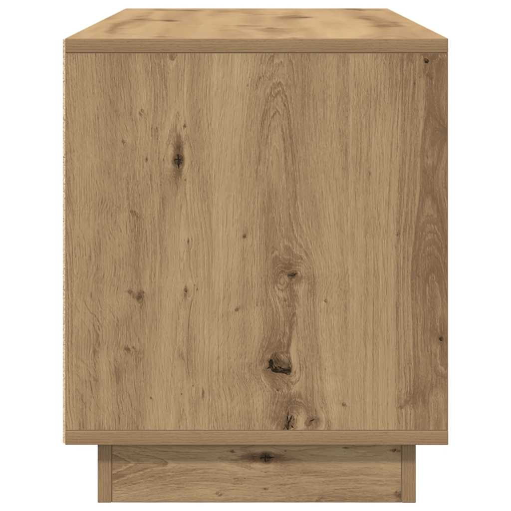 vidaXL TV Cabinet with LED Lights Artisan Oak 100x41x50 cm