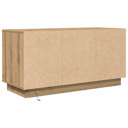 vidaXL TV Cabinet with LED Lights Artisan Oak 100x41x50 cm