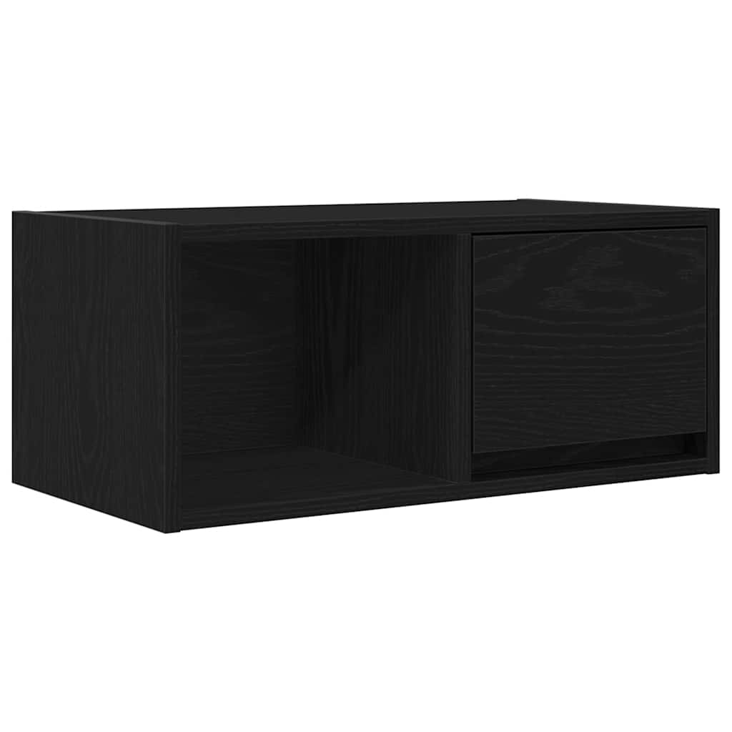 vidaXL TV Cabinets 2 pcs Black Oak 60x31x25.5 cm Engineered Wood