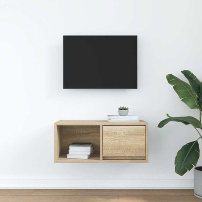 vidaXL TV Cabinet Sonoma Oak 60x31x25.5 cm Engineered Wood