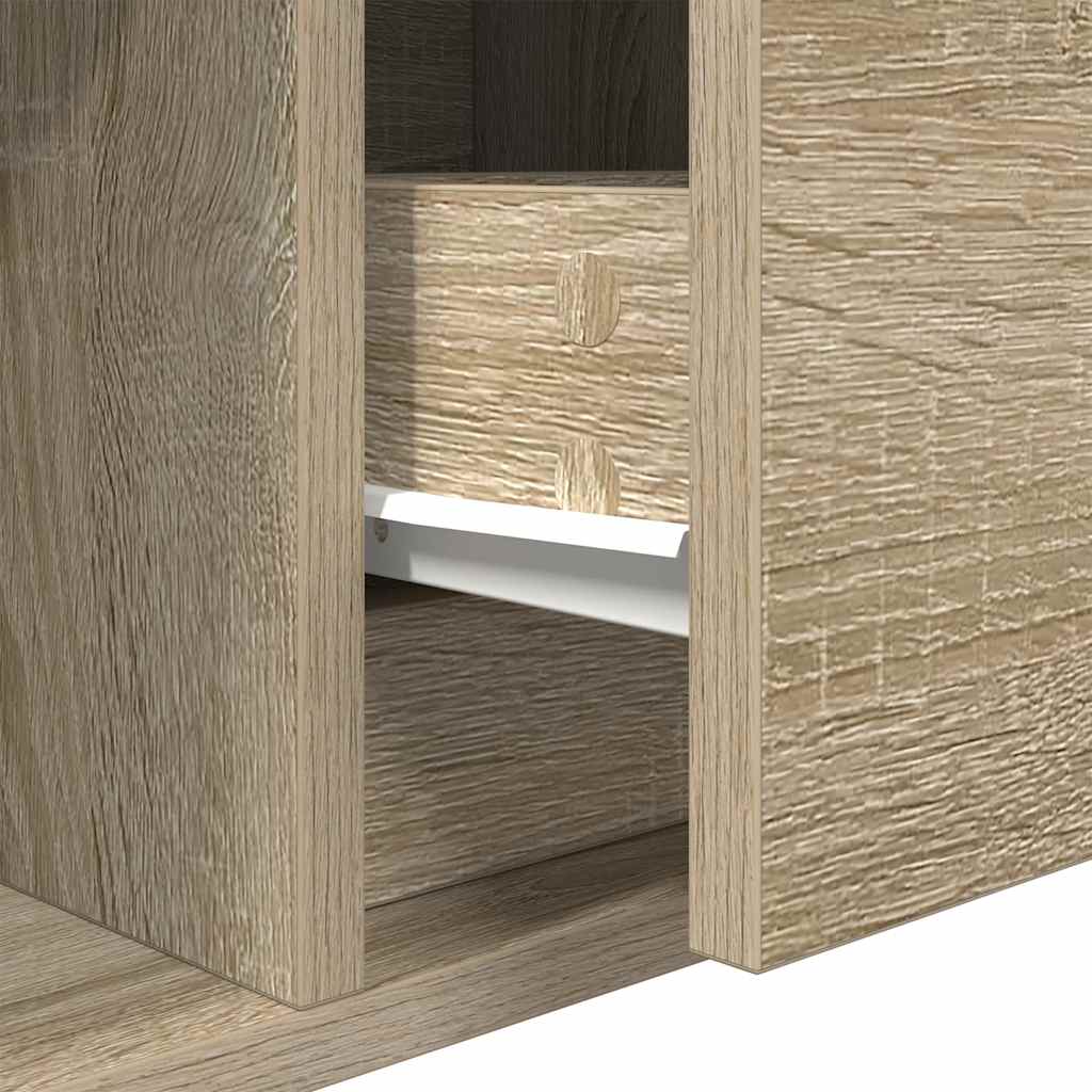 vidaXL TV Cabinet Sonoma Oak 60x31x25,5 cm Engineered Wood