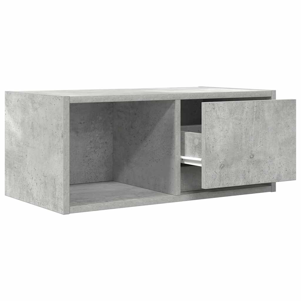 vidaXL TV Cabinet Concrete Grey 60x31x25.5 cm Engineered Wood