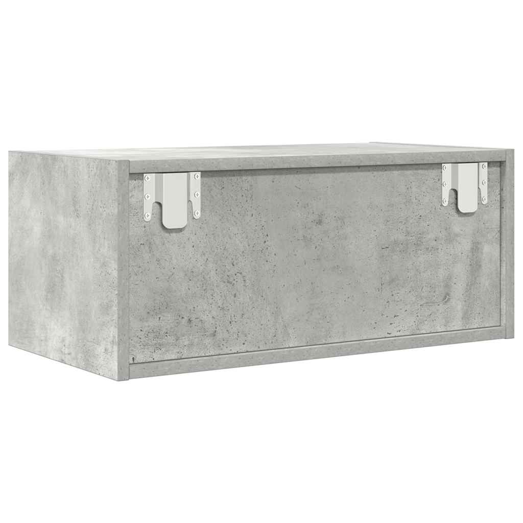 vidaXL TV Cabinet Concrete Grey 60x31x25.5 cm Engineered Wood