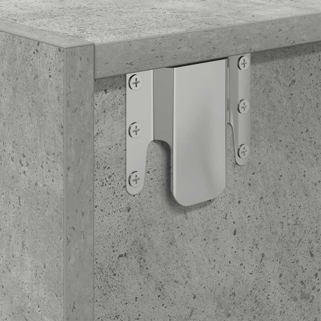 vidaXL TV Cabinet Concrete Grey 60x31x25.5 cm Engineered Wood