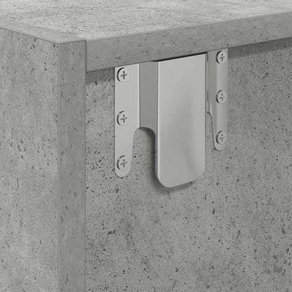 vidaXL TV Cabinet Concrete Grey 60x31x25.5 cm Engineered Wood