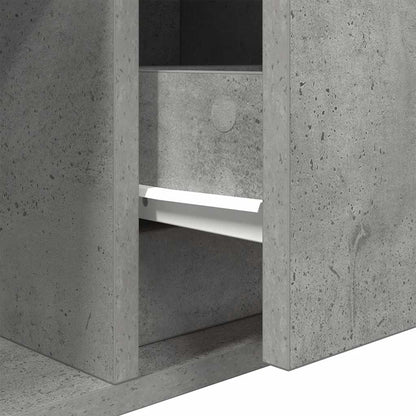 vidaXL TV Cabinets 2 pcs Concrete Grey 60x31x25,5 cm Engineered Wood