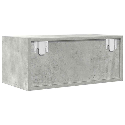 vidaXL TV Cabinets 2 pcs Concrete Grey 60x31x25.5 cm Engineered Wood