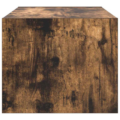 vidaXL TV Cabinet Smoked Oak 60x31x25.5 cm Engineered Wood