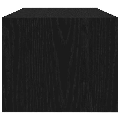 vidaXL TV Cabinet Black Oak 80x31x25.5 cm Engineered Wood