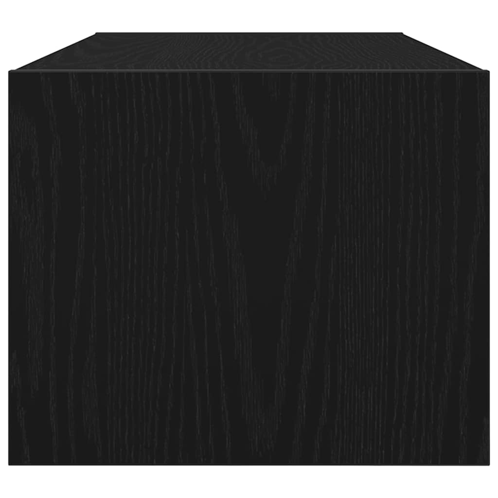 vidaXL TV Cabinets 2 pcs Black Oak 80x31x25.5 cm Engineered Wood
