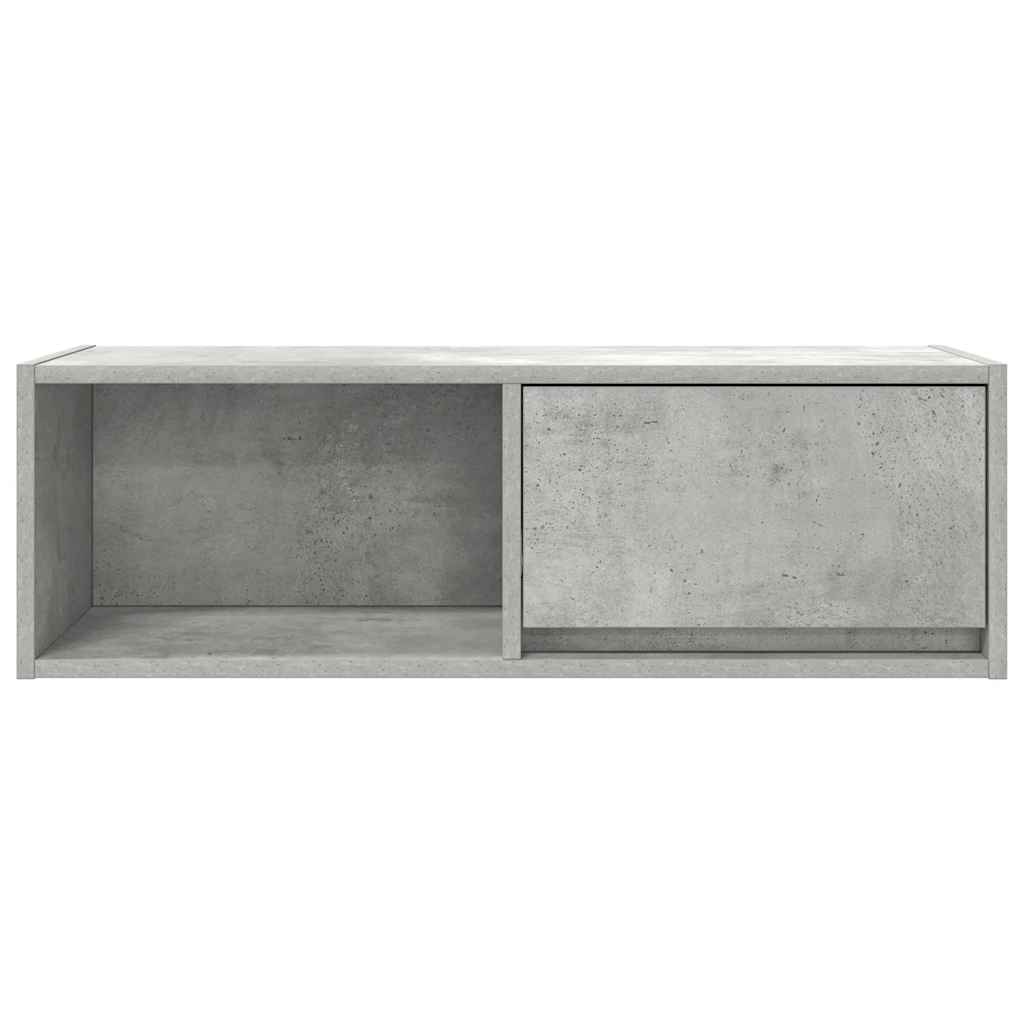 vidaXL TV Cabinet Concrete Grey 80x31x25.5 cm Engineered Wood
