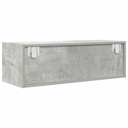 vidaXL TV Cabinet Concrete Grey 80x31x25,5 cm Engineered Wood