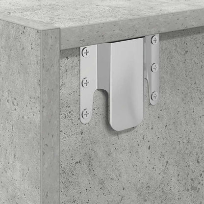 vidaXL TV Cabinet Concrete Grey 80x31x25.5 cm Engineered Wood