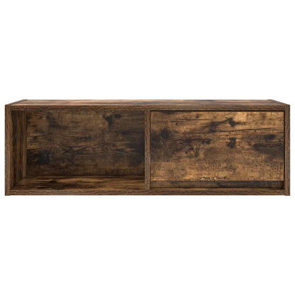 vidaXL TV Cabinet Smoked Oak 80x31x25.5 cm Engineered Wood