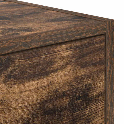 vidaXL TV Cabinet Smoked Oak 80x31x25.5 cm Engineered Wood