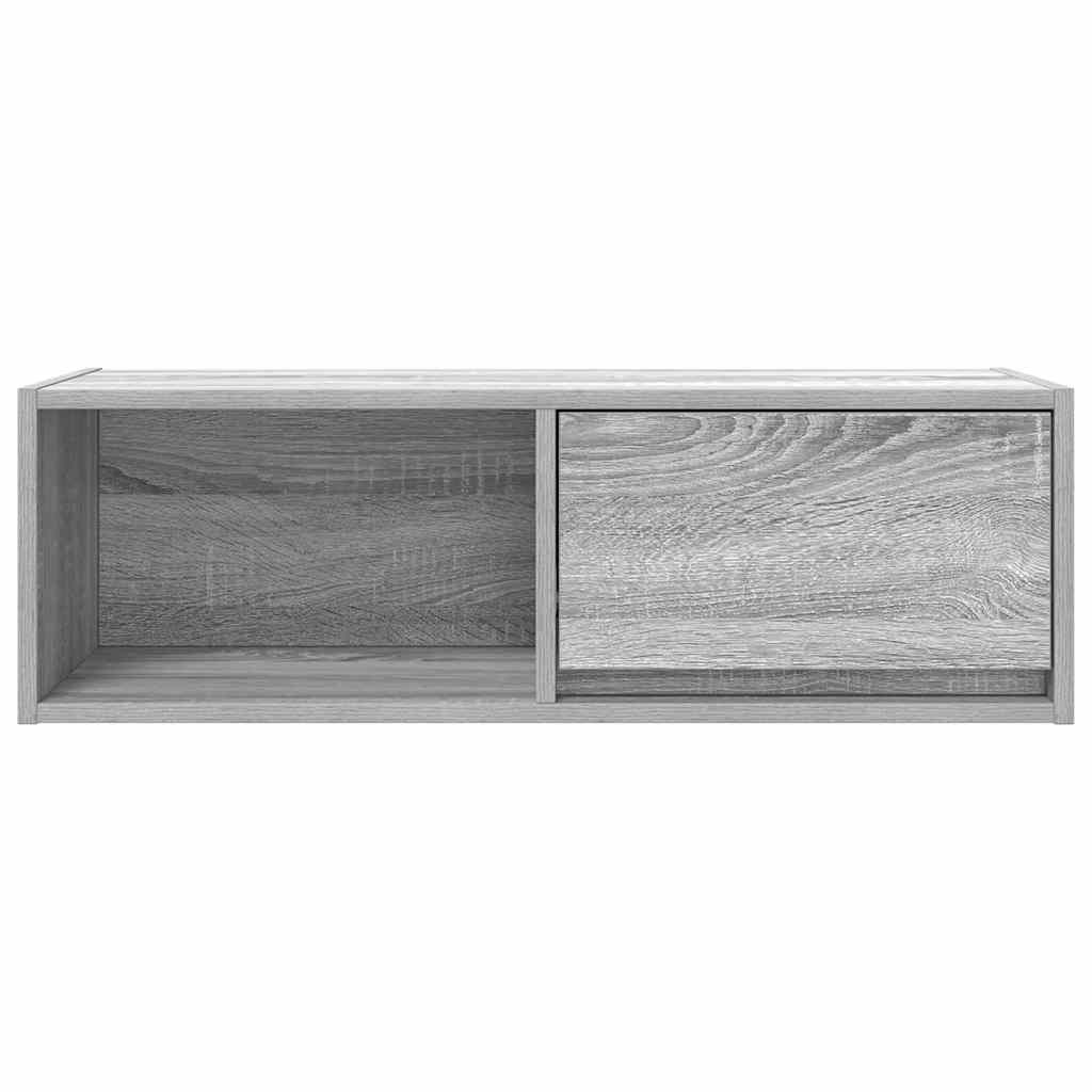 vidaXL TV Cabinet Grey Sonoma 80x31x25.5 cm Engineered Wood