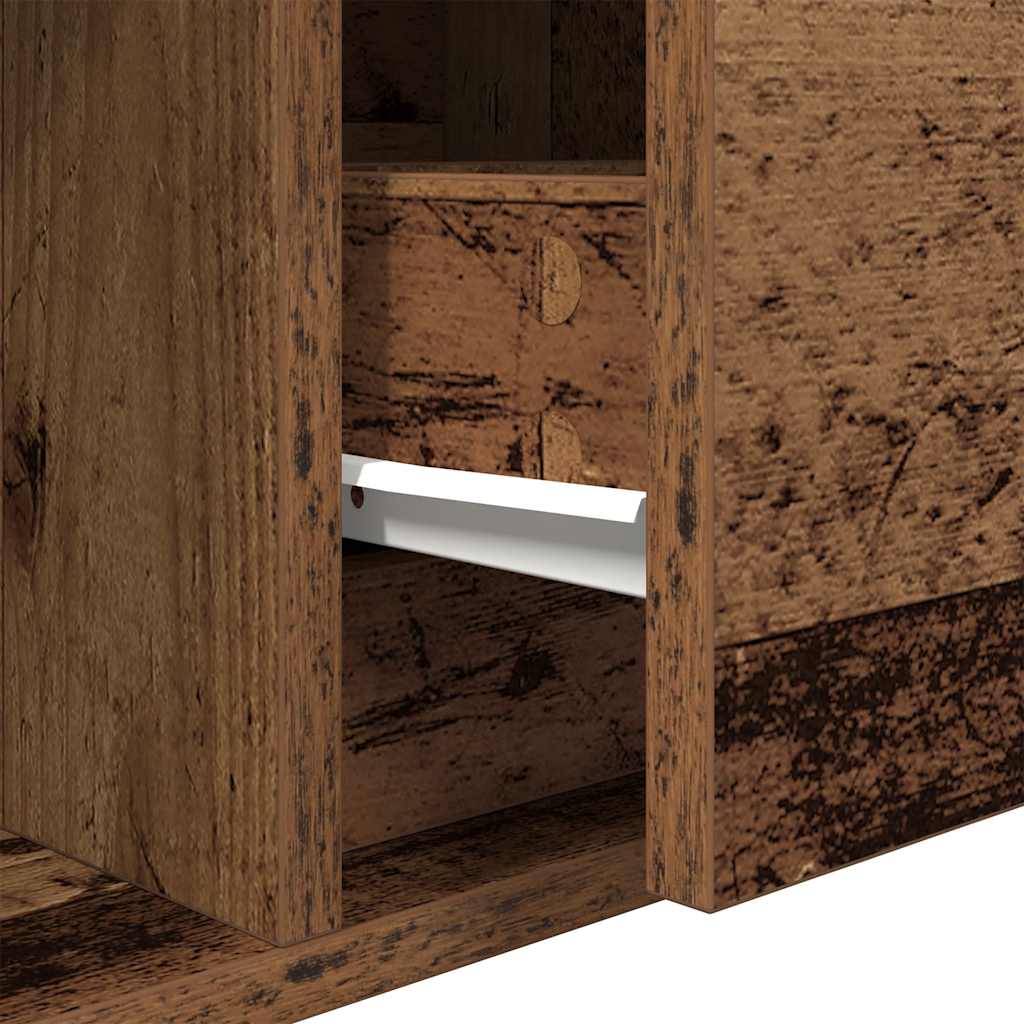 vidaXL TV Cabinets 2 pcs Old Wood 80x31x25,5 cm Engineered Wood