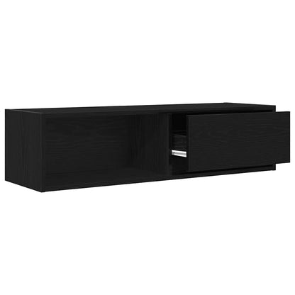vidaXL TV Cabinets 2 pcs Black Oak 100x31x25,5 cm Engineered Wood