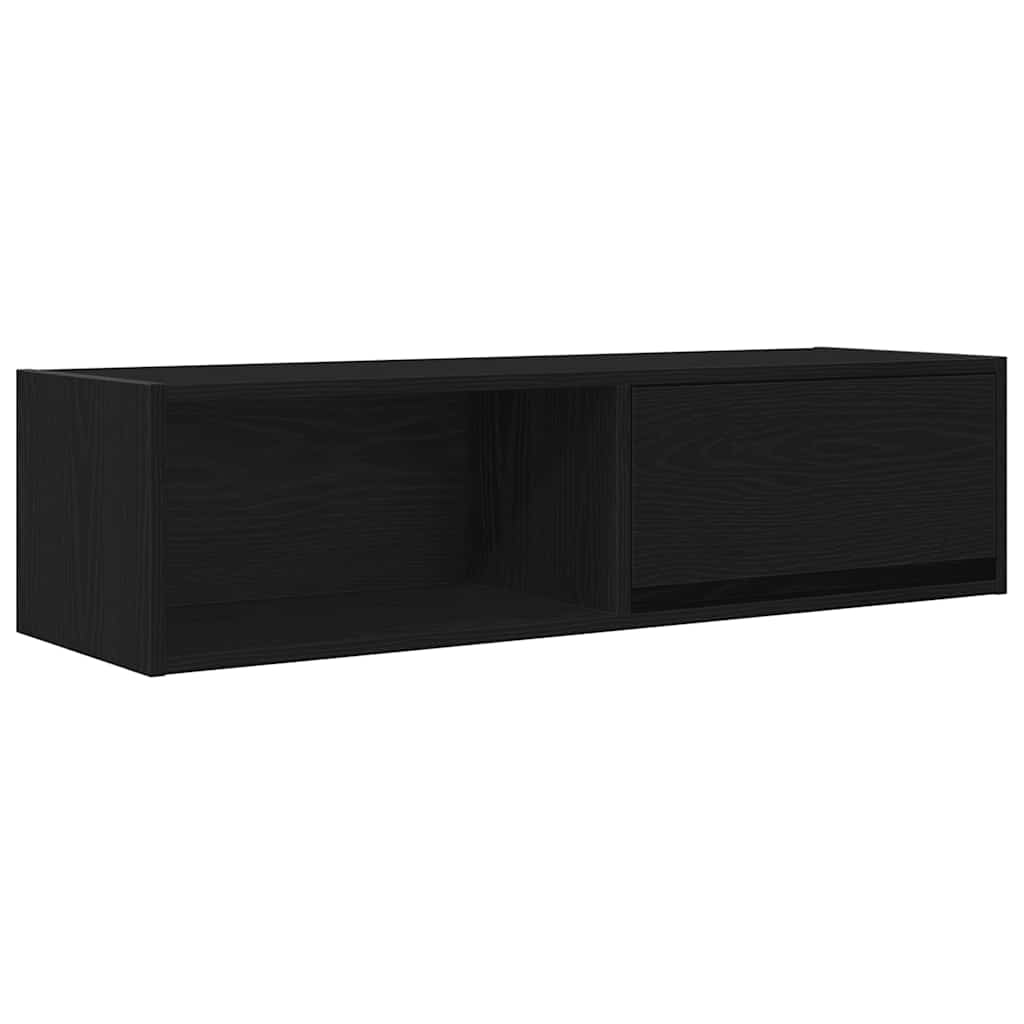 vidaXL TV Cabinets 2 pcs Black Oak 100x31x25,5 cm Engineered Wood