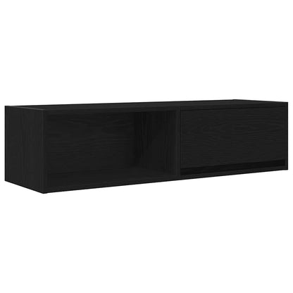 vidaXL TV Cabinets 2 pcs Black Oak 100x31x25,5 cm Engineered Wood