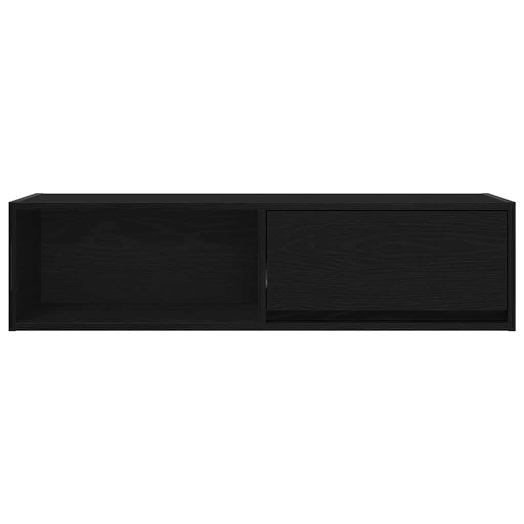 vidaXL TV Cabinets 2 pcs Black Oak 100x31x25,5 cm Engineered Wood