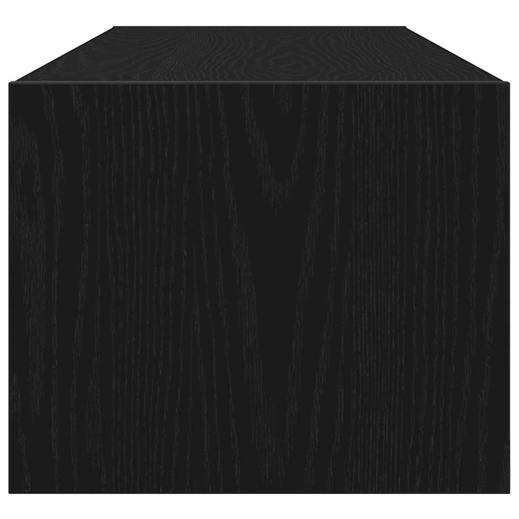 vidaXL TV Cabinets 2 pcs Black Oak 100x31x25,5 cm Engineered Wood