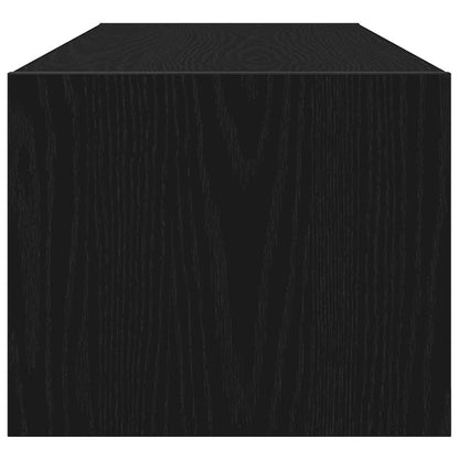 vidaXL TV Cabinets 2 pcs Black Oak 100x31x25,5 cm Engineered Wood