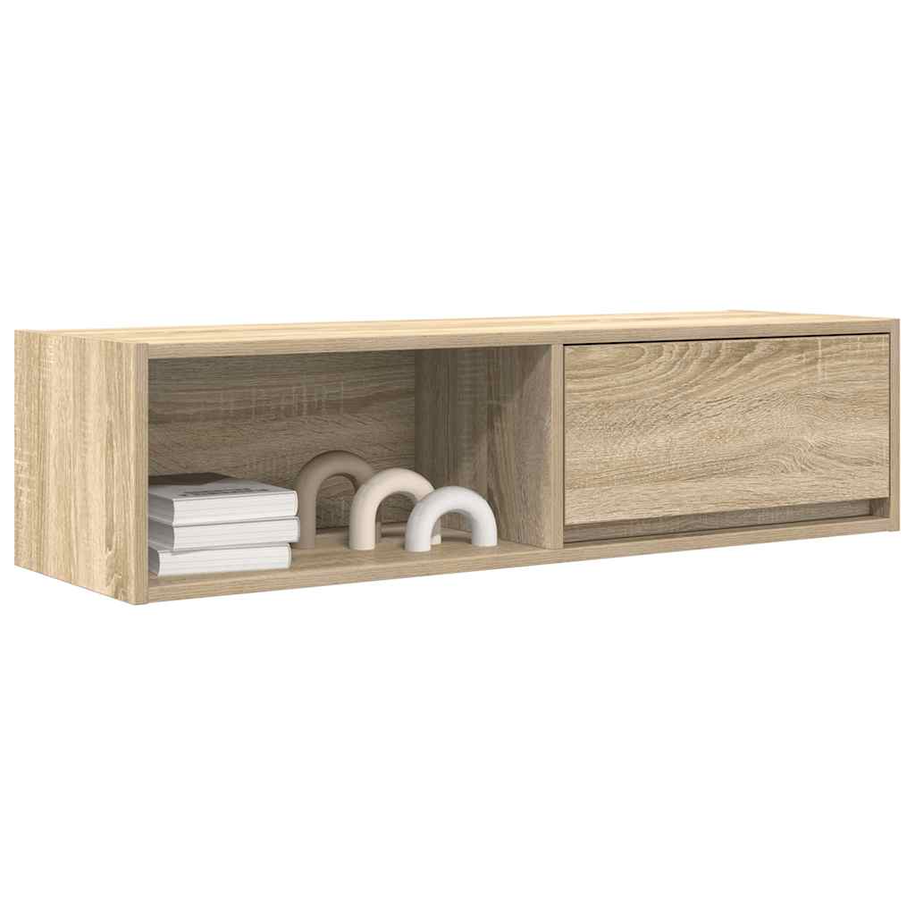 vidaXL TV Cabinet Sonoma Oak 100x31x25.5 cm Engineered Wood