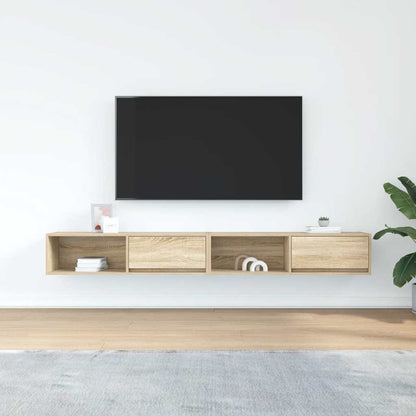 vidaXL TV Cabinets 2 pcs Sonoma Oak 100x31x25.5 cm Engineered Wood